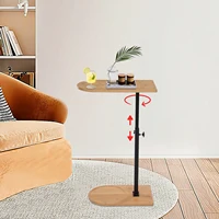 Table d'appoint en forme de C pour canapé, baignoire, plateau de baignoire, capacité 40kg, pour salon, chambre à coucher, bureau 3