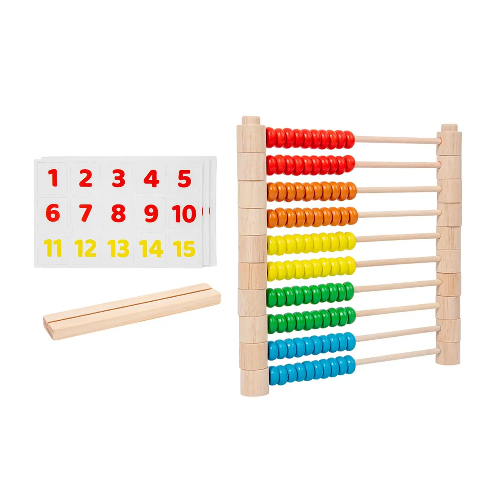 Wooden Abacus for Kids Developmental Gift Counting Sticks Math Toy for 2 3 4 5 6 Years Old Toddlers Girls Elementary Kids Boys Wooden Abacus for Kids Developmental Gift Counting Sticks Math Toy for 2 3 4 5 6 Years Old Toddlers Girls Elementary Kids Boys