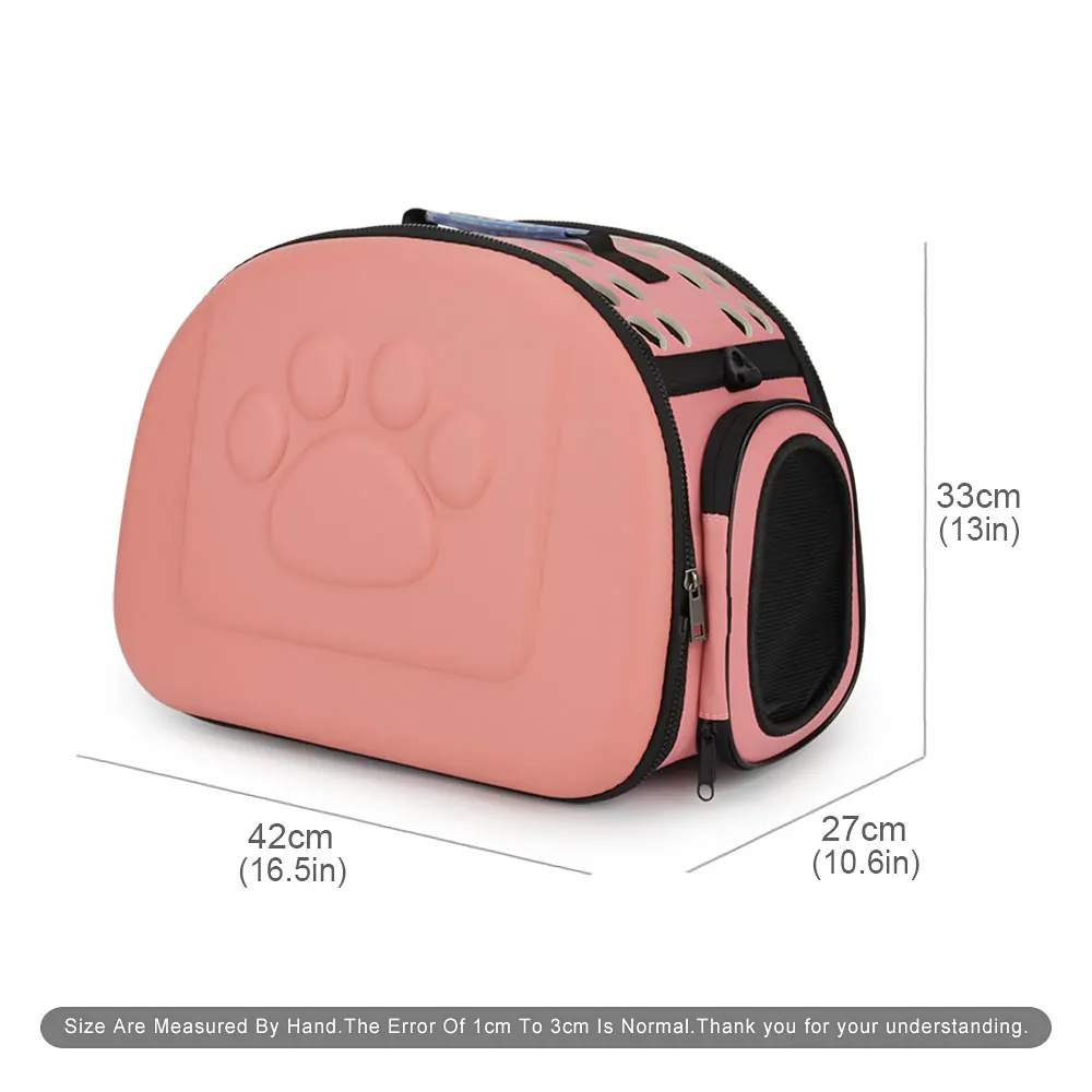 Small Dog Cat Carrier Bag Foldable Portable Pet Handbag Travel Pet Carrying Shoulder Puppy Bag