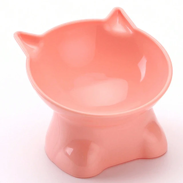 Hot pet high foot bowl Cat cutlery Cat bowl dog bowl anti-upset water bowl Food bowl cat food bowl dog food bowl 4