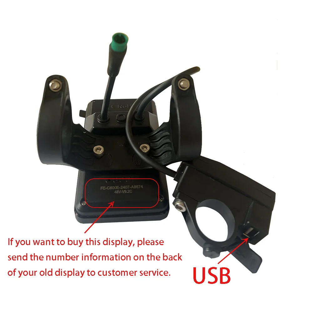 C600E EBike LCD Display 36V 48V E-Bike Accessories Electric Bike Scooter Speed Control Panel For 5S Motor Controller