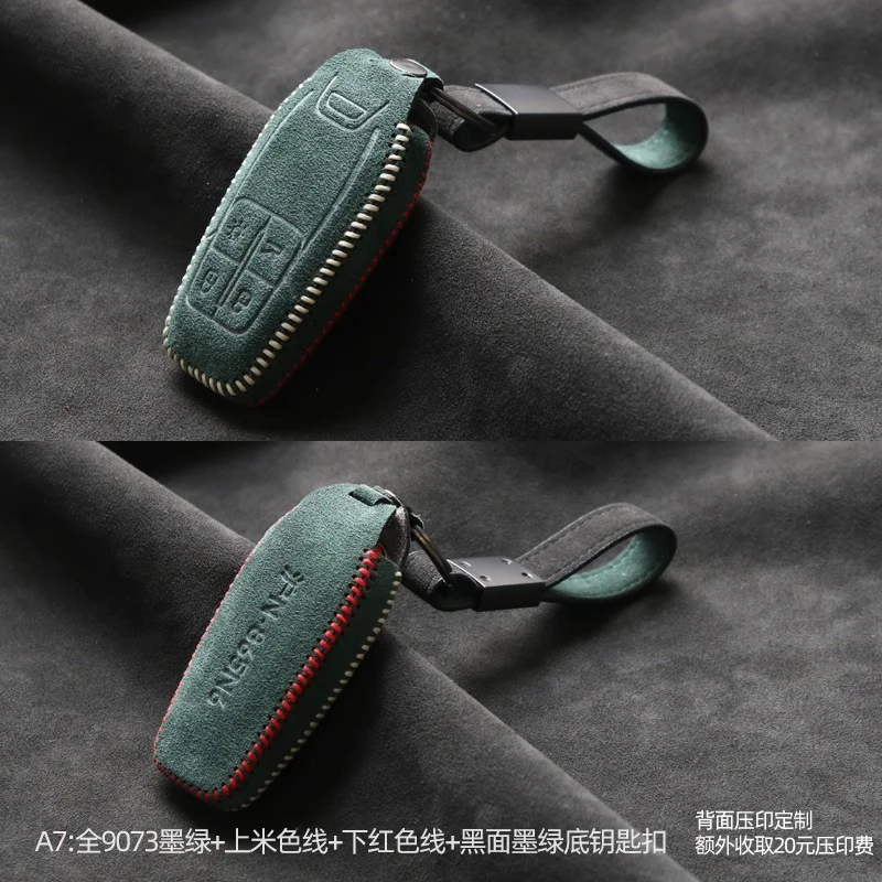 

Customized High-end Alcantara Suede Key Chains Key Case for Ferrari 488 Roma 812 F8 Sf90 Portofino Car Accessories