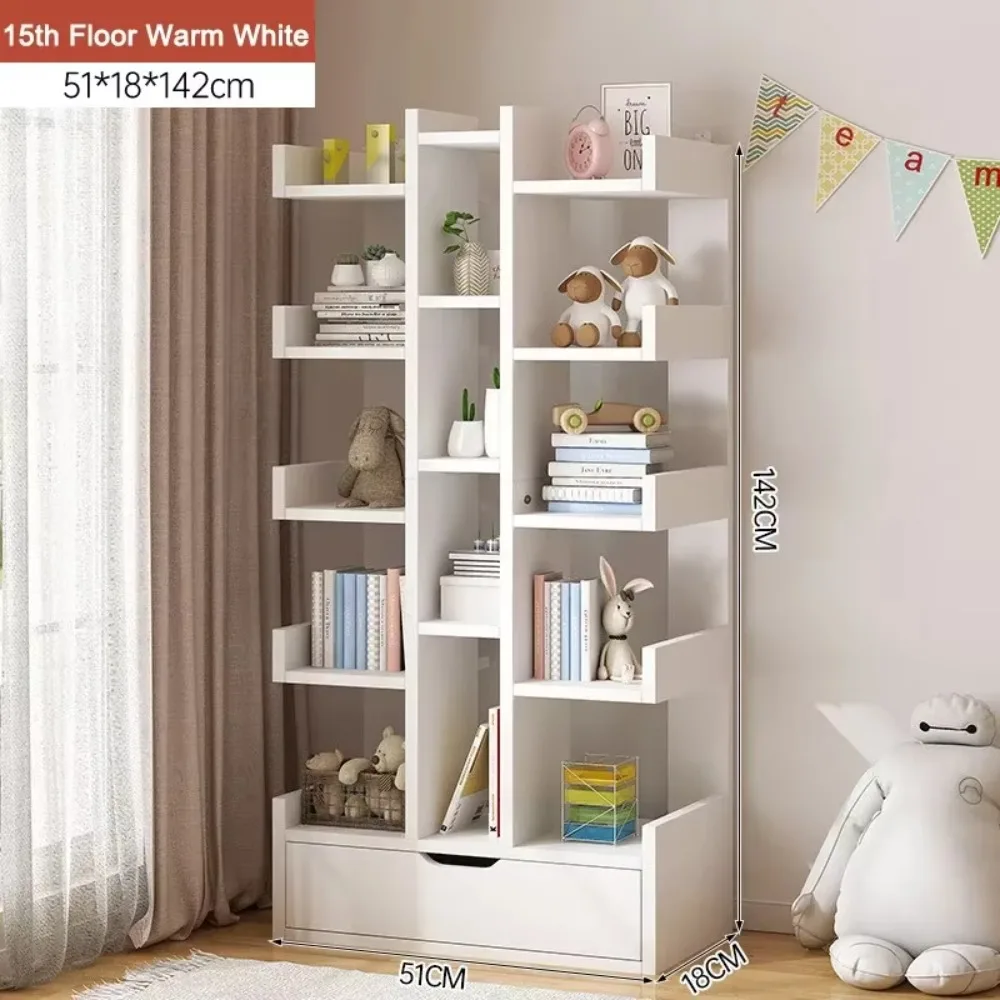 Storage rack book display stand Floor Standing Bookshelf Multi-storey Living Room Bookshelf Open Ended Display Cabinet Modern Simplicity Thickening Storage Rack