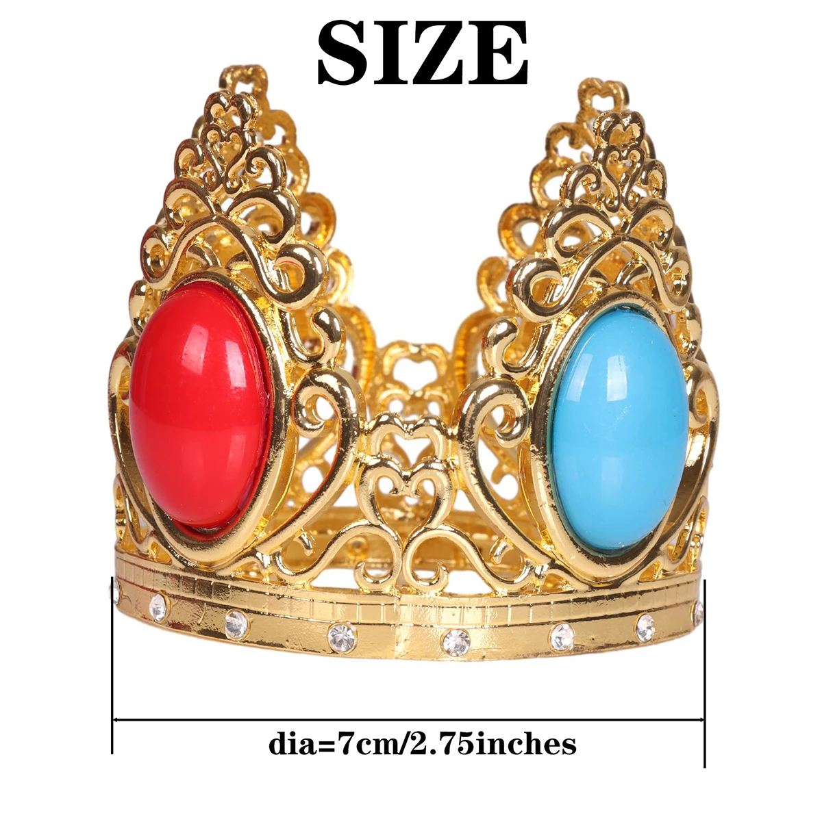 Kyo-Couronne et Boucle d\'Oreille en Mรฉtal, Accessoires de Cosplay Princesse Pรชche