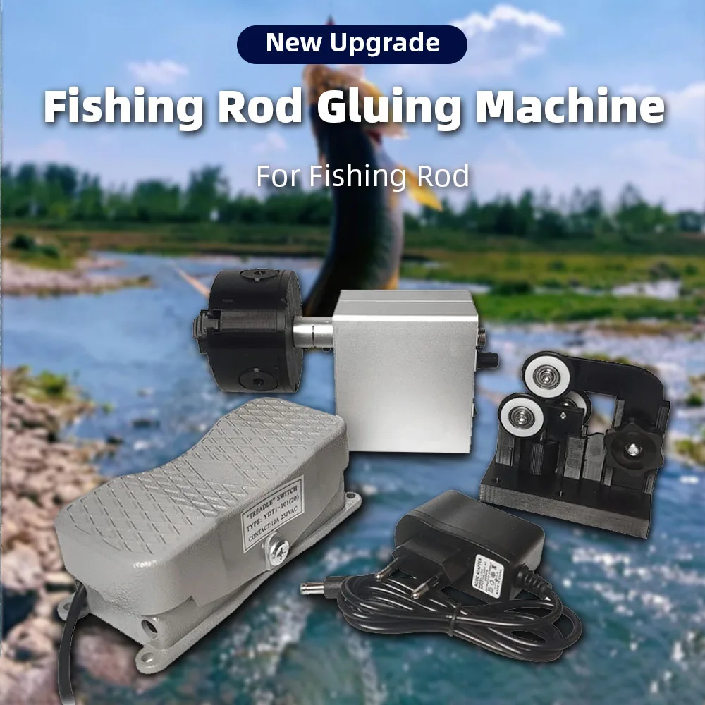 Electric Resin Gluing Machine Portable Fishing Rod Gluing Machine Micro Winding