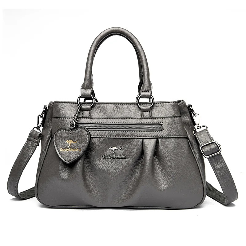 thumbnail image 1 of Bolso bandolera para mujer, de piel suave, para mujer, de calidad, de lujo, de gran capacidad, informal, tipo sobre, 1 of 5