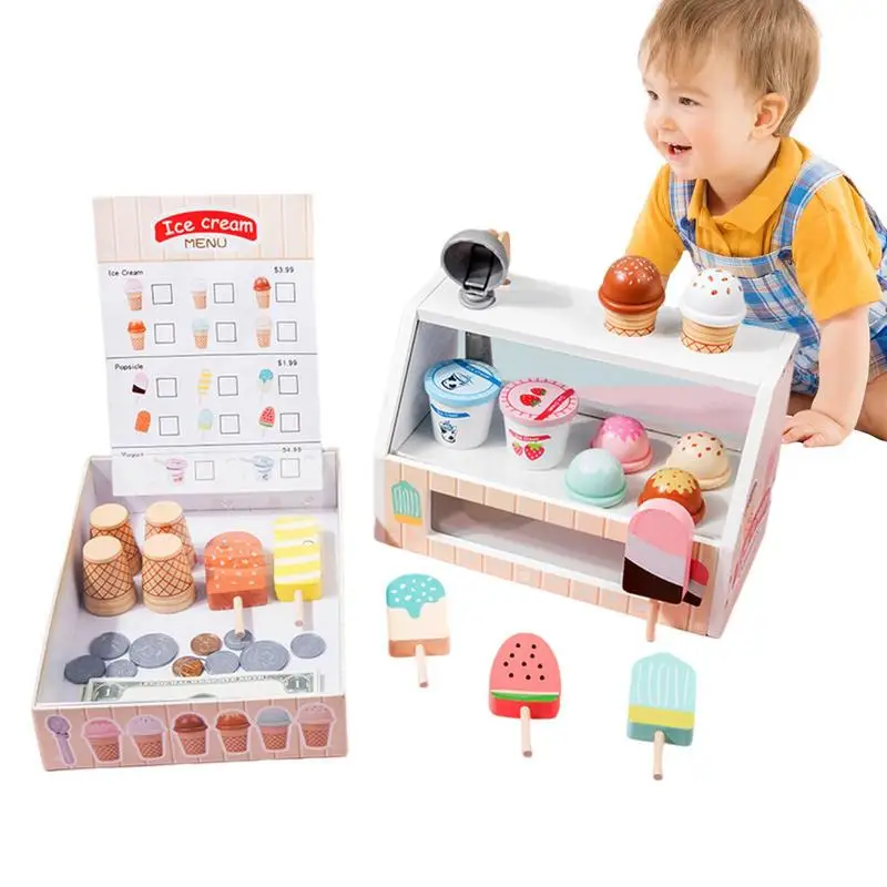 

Ice Cream Toy Ice Cream Pretend Toy Play House Interactive Toys To Reduce Contact With Electronic Screens And Develop Teamwork