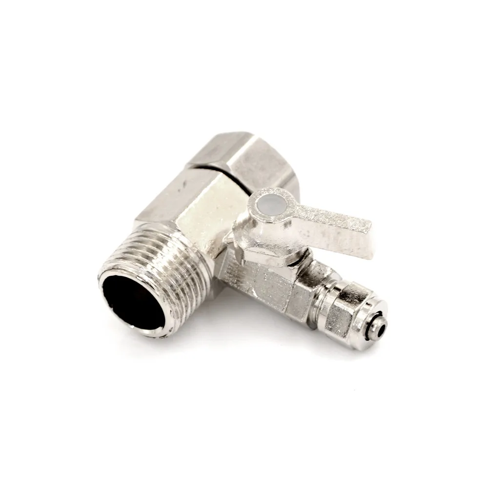 

New RO Feed Water Adapter Tee Valve 1/2'' to 1/4'' Tee Valve Adapter Faucet Water Filter Tap Connector Home Water Purifier Tools