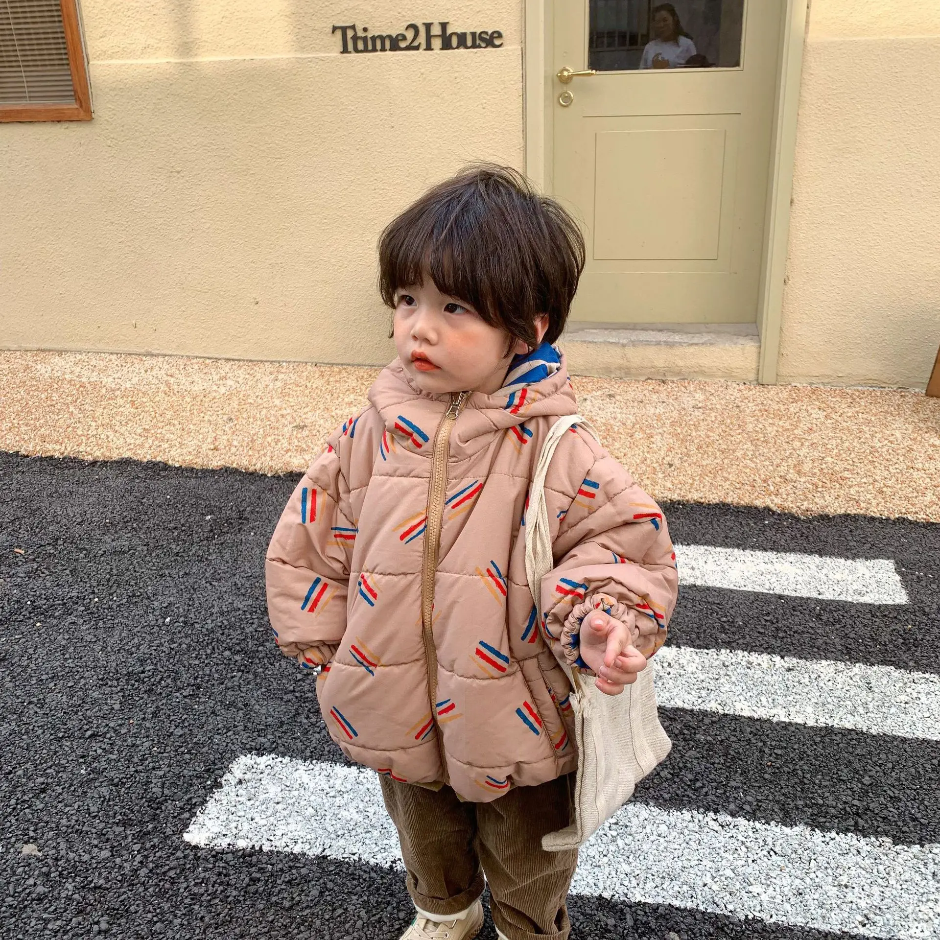 Cotton-padded Jacket Coat for Kids Boys Winter 1-11Year