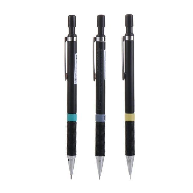 Metal Pencil 0.3 0.5 0.7 0.9 Metal Pen Mechanical Automatic HB 2B Lead  Engineering Write Painting Pencil - AliExpress