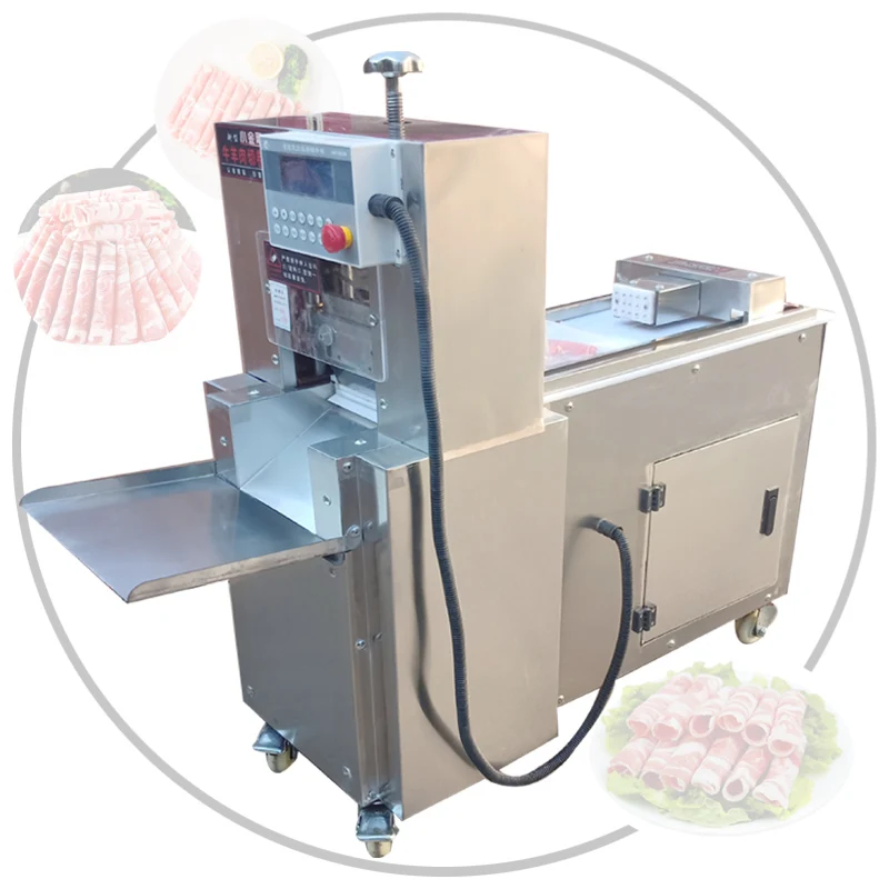 

Meat Slicer Cutting Machine Automatic Frozen Meat Rolls Slicer