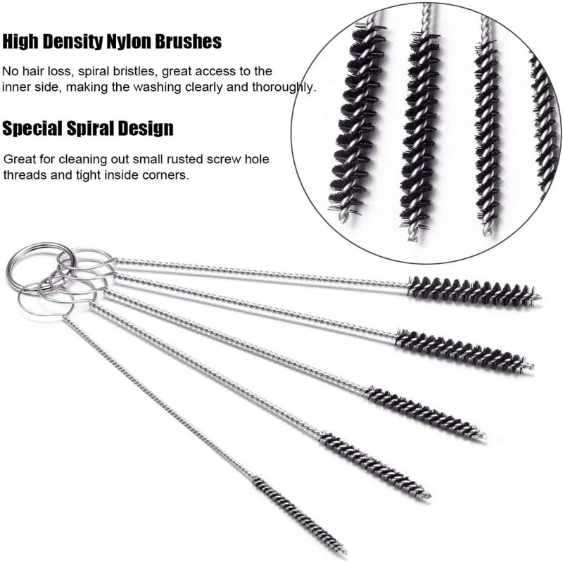 Carburetor Cleaning Tool Carbon Dirt Jet Remove Brushes Needles Car Motorcycle Moped Scooter ATV Carb Jets Wire Cleaner Kits