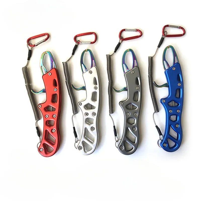 

Fish Grip Outdoor Fishing Gear Aluminum Stainless Steel Anti-skid Labor-saving Fishing Equipment Titanium Plating