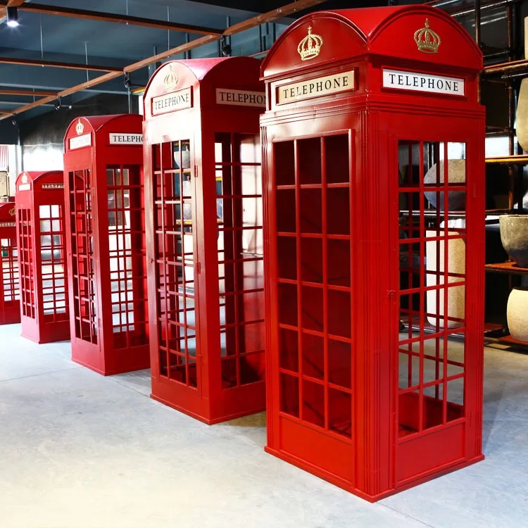 Factory sale vintage decoration London classic pink telephone