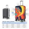 Cat Suitcase Cover Neo Fauvism Travel Vacation Elastic Luggage Supplies Protector 6