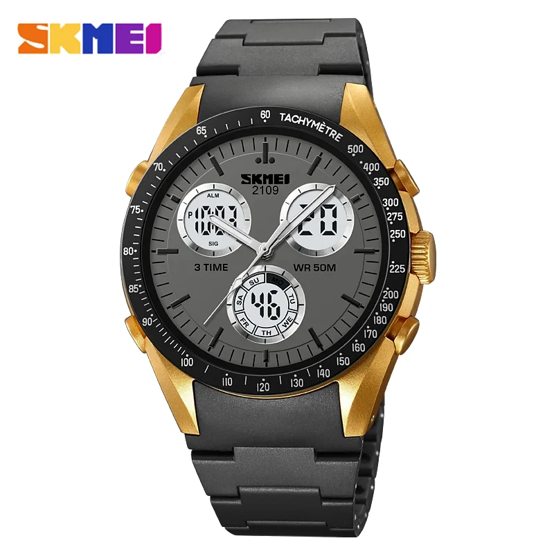 SKMEI2109MilitaryCamouflageDigitalMenWristwatchMultifunctional