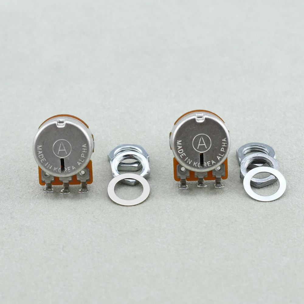 Alpha B50K/B100K Balance Potentiometer(POT) 1 Piece With Center Detent For Electric Bass-KR(Origin) guitar potentiometer