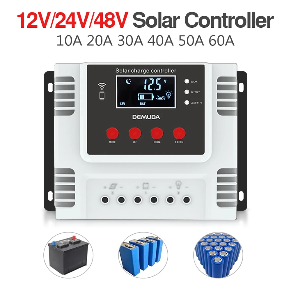 Controlador Solar PWM de Carga y Descarga 60A 12/24V