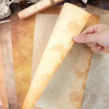 50 fogli di carta da lettere vintage, carta da disegno semplice, carta da stampa, artigianato fai da te, bifacciale