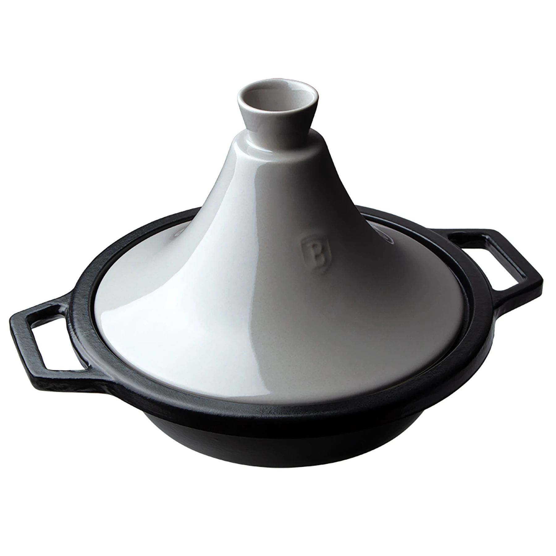 Berlinger Haus Moonlight Tajine en fonte émaillée, pot à induction marocain  22 cm, dessus conique en céramique, noir - AliExpress