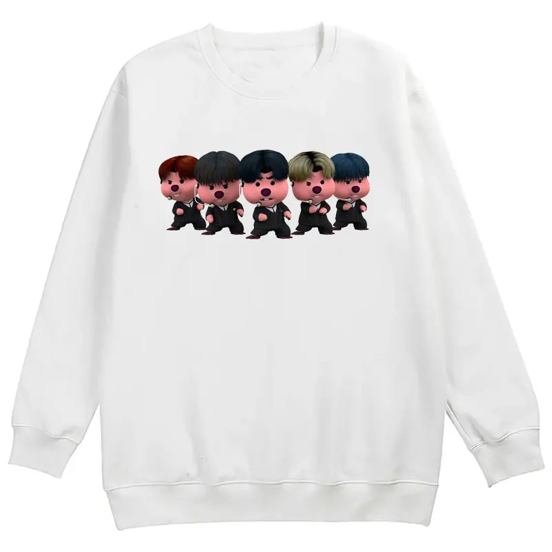 

Anime Hip Hop Funny Expression Pattern Long Sleeve Men's Hoodie Pororos Sports Jumper Autumn and Winter Hoodie Y2k Men's Top