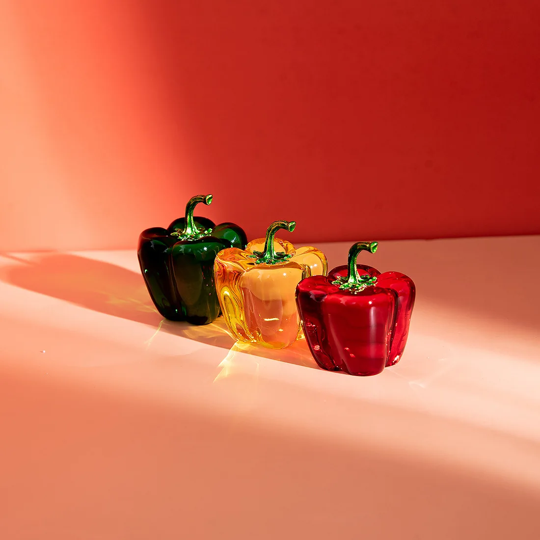 

Simulated Red Green Pepper Crystal Decoration Living Room Bedroom Home Furnishings Gifts Photography Props Furnishings
