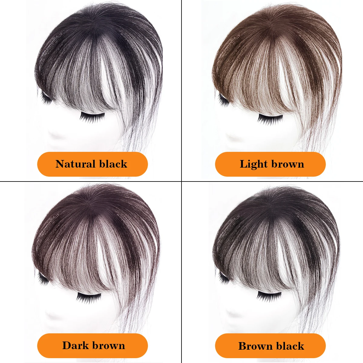 DUTRIEUX Synthetic 3D French bangs wig reissued air bangs  topper wig natural curved simulation bangs for women
