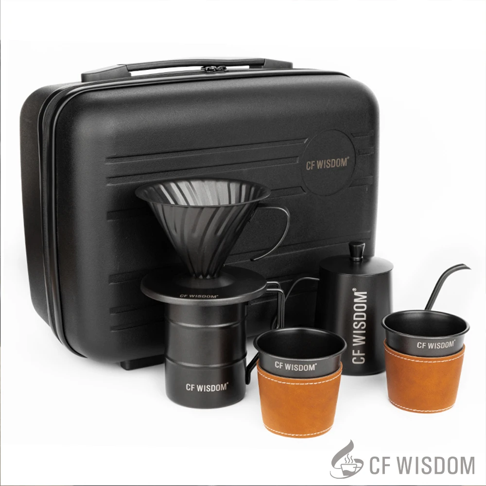 CF Wisdom Portable Outdoor Coffee Brewing Set - طق...