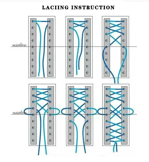 Description Picture 3 of itemMen Corset Vest Vintage Dress Waistcoat Waist Trainer Lace Up Boned Formal Tops For Wedding Stage Costumer All Black Print Tops
