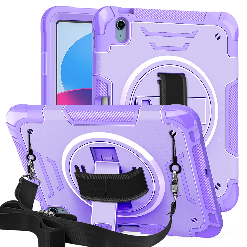 Heavy Duty Shockproof Protective Tablet Cover with Hand and Shoulder Strap