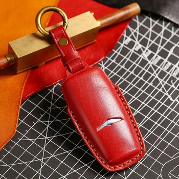 Custodia portachiavi in pelle fatta a mano per Hyundai Genesis G80 GV70 GV80 2019 2020 portachiavi con telecomando accessori auto portachiavi - Custodia portachiavi in pelle fatta a mano per Hyundai Genesis G80 GV70 GV80 2019 2020