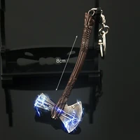Thor's Hammer TheAvengers Quake Stormbreaker Kids Boys Anime Keychain Mjolnir Weapon Halloween Katana Samurai Swords Gift Toys 1