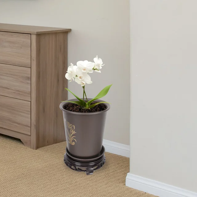 Edény Edények Virág Ültetésű Orchidea Zamatos Bonsai Lyukak Műanyag Tartály Beltéri Váza Kerámia Dekoratív Vízelvezető Óvoda - Image 3