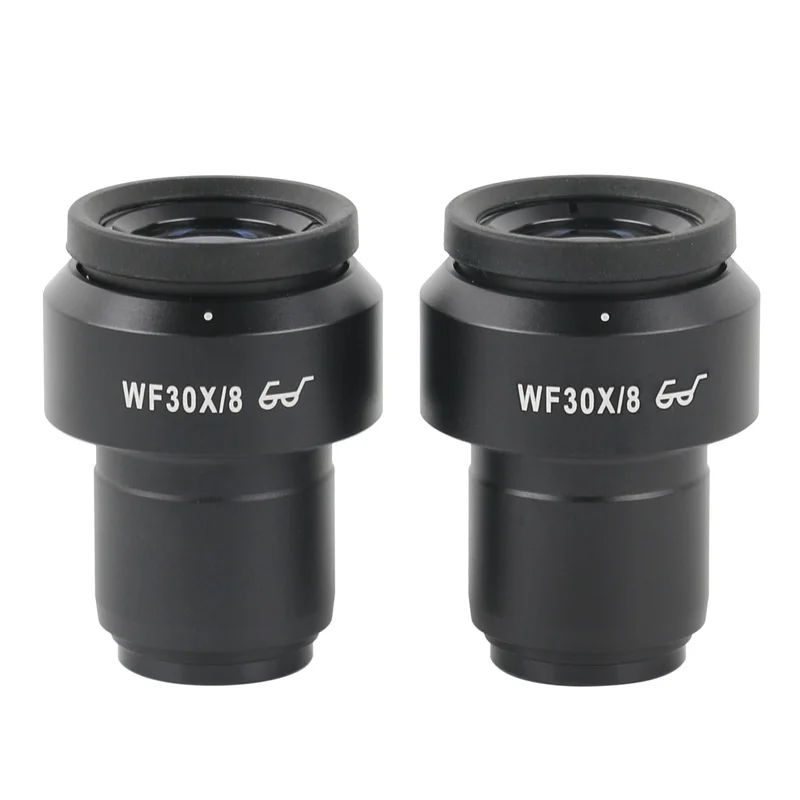 A pair 2pcs WF10X/23 WF20X/12 WF30X/8 WF10X/22 WF10X/24 Stereo Trinocular Microscope 30mm Adjustable Eyepiece Lens 10X 20X 30X