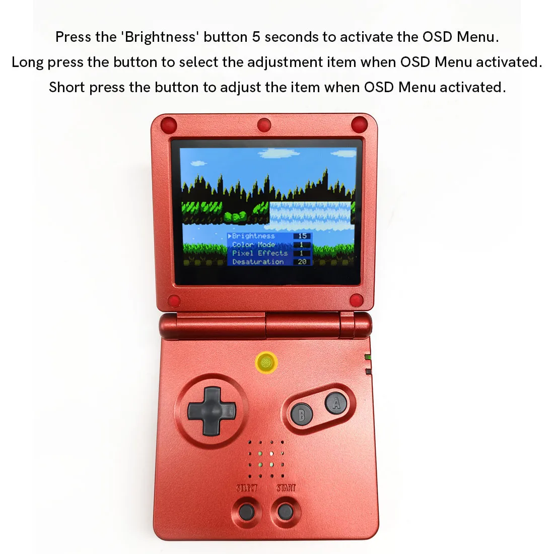 HISPEEDIDO V5 GBA IPSバックライトLCDスクリーンキット（シェル付き