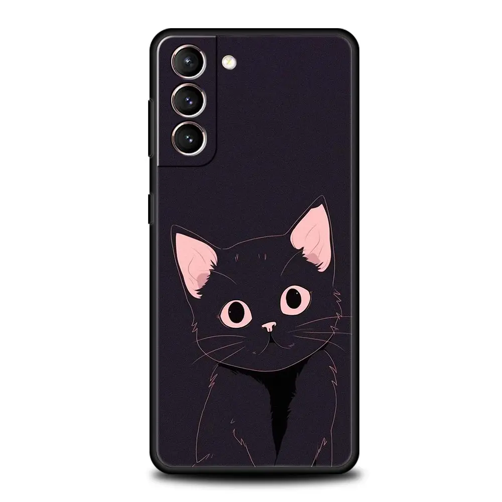 Charming Cat Soft Silicone Phone Case