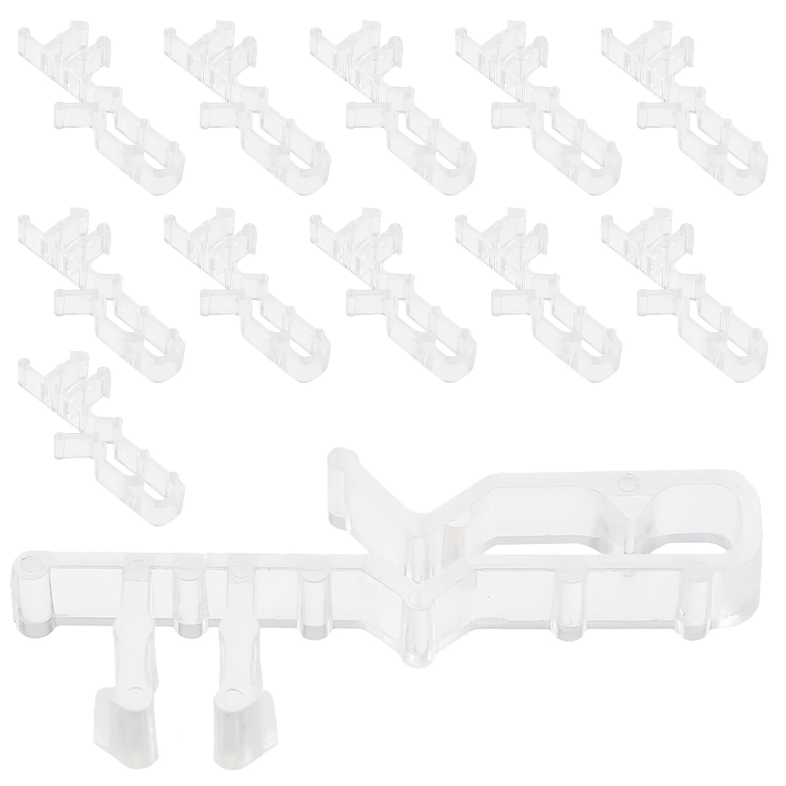 

12pcs Window Valance Clips Horizontal Blind Valance Clamps Blind Valance Clips