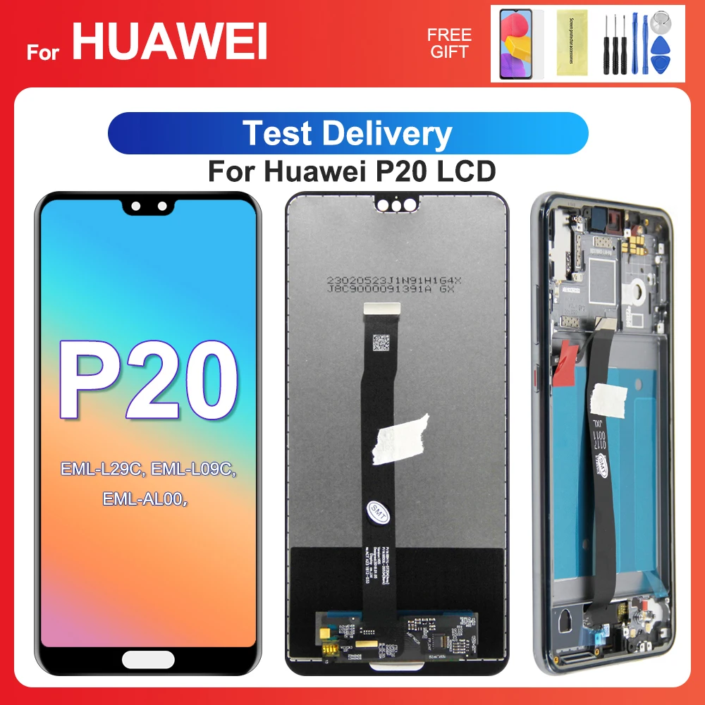 Per Huawei P20 5.8 ''Per Ori Eml-L29C L09C Al00 Tl00 L29 L09 Display Lcd Touch Screen Digitizer Assembly Sostituzione