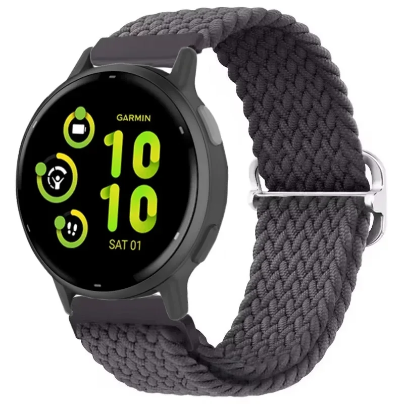 Nylon Braided Solo Loop Strap - Universal Fit, 20/22mm, Durable & Stylish Bracelet