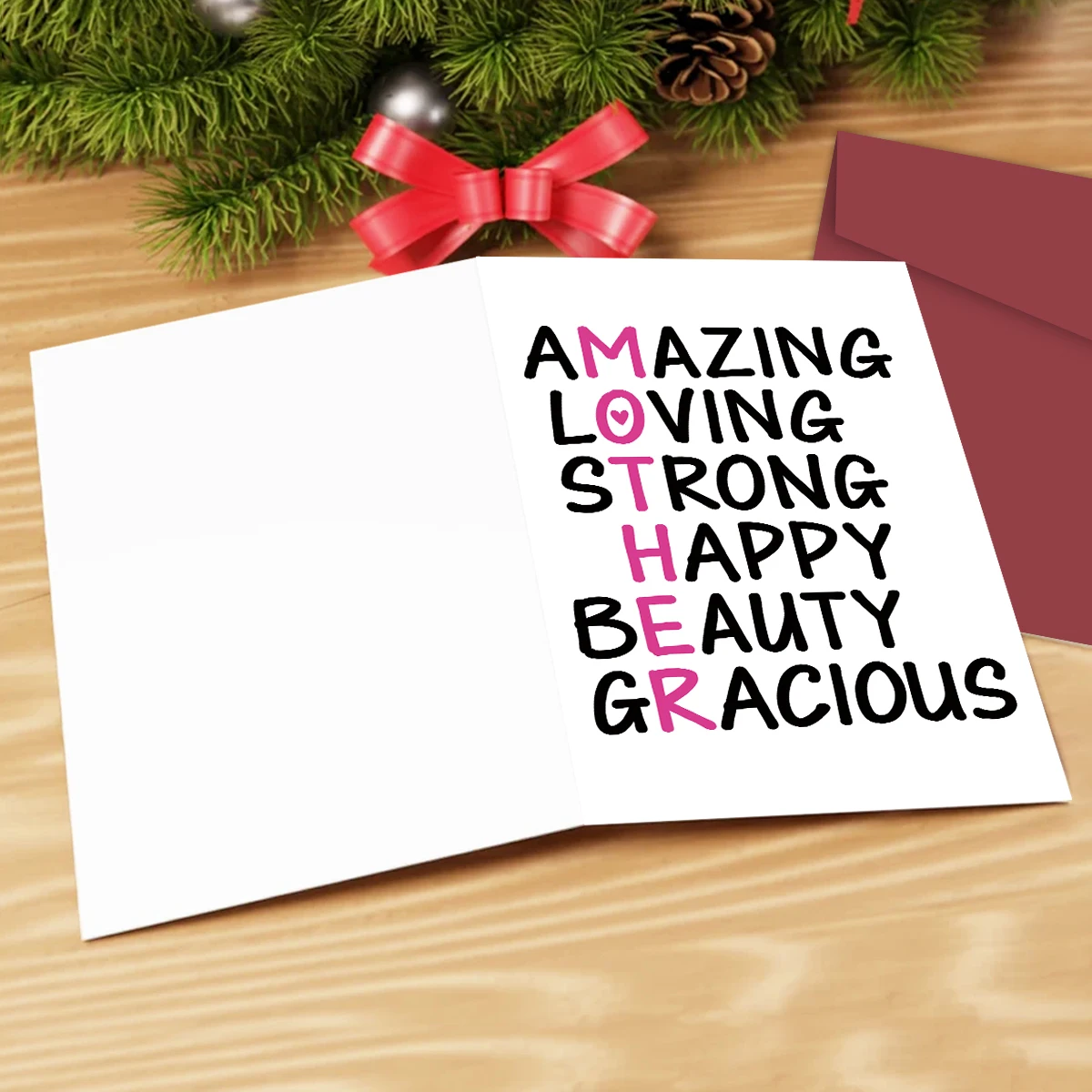 Charming Mother's Day Card for Mom or Grandma - Heartfelt Gift from Son or Daughter