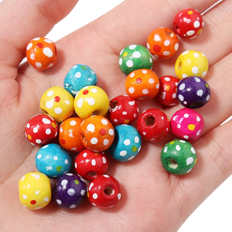2000 Pack Round Wooden Loose Beads - 7mm Natural Colourful Wood Spacer Beads For Jewellery Making Bracelets Necklace Key Chains Diy Crafts And~p104724575 - View #4