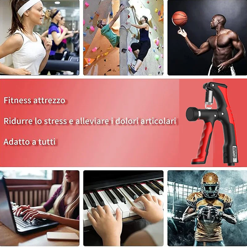 Electronic Smart Counting Hand strengthener finger trainer finger strength trainer forearm exerciser hand grip trainers hand grip exerciser hand exerciser hand trainer Adjustment Exercise Power Strengthening Pliers Spring Finger Pinch Wrist Training 10-100KG