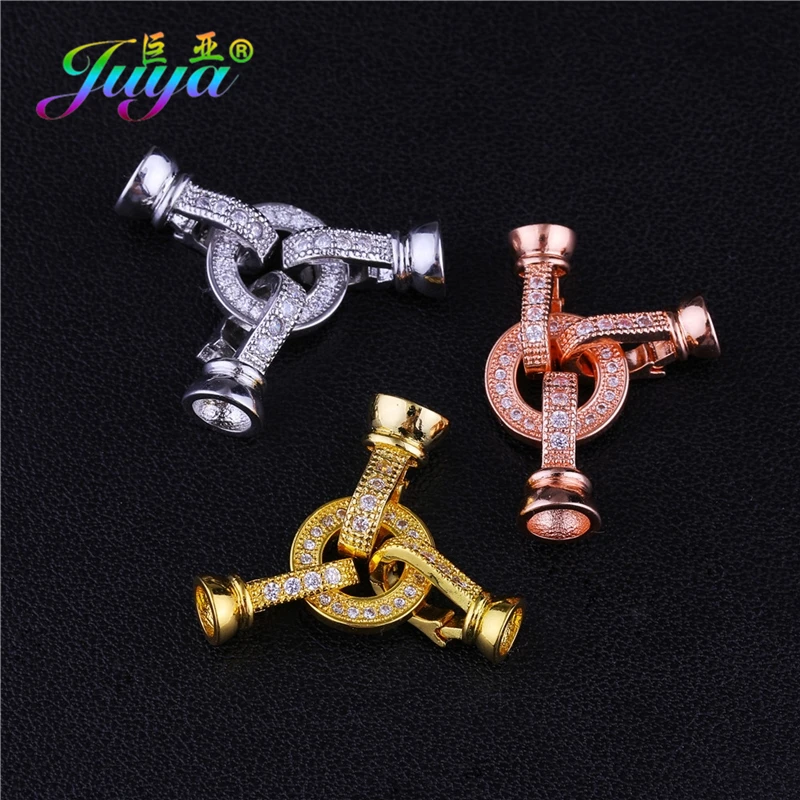 Juya DIY Schmuck Armaturen liefert Kupfer Stecker Verschluss Verschluss Zubehör für Naturstein Perlen Armband Halskette Herstellung – Detail 6