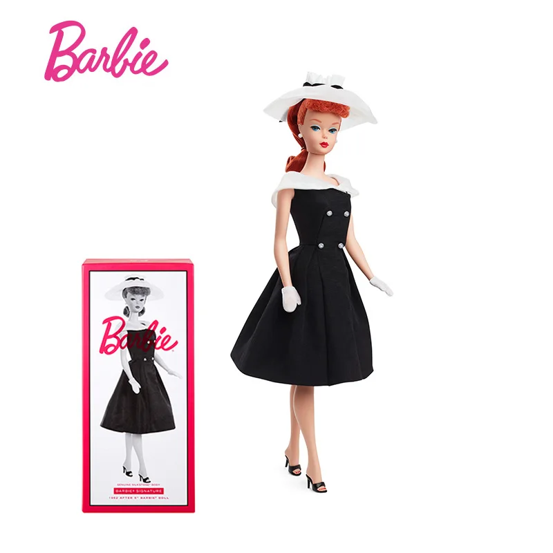 

Barbie 1962 Classic Collection Doll Fashion Red Hair Collectors Movable Dolls Collection Birthday Gifts Toys for Children HBY14