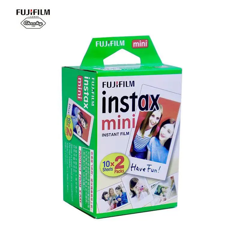 Fuji Fujifilm Instax Mini Film, papel fotográfico instantáneo blanco para  cámara Instax Mini7s 50s 90, 8, 9, 20 hojas - AliExpress