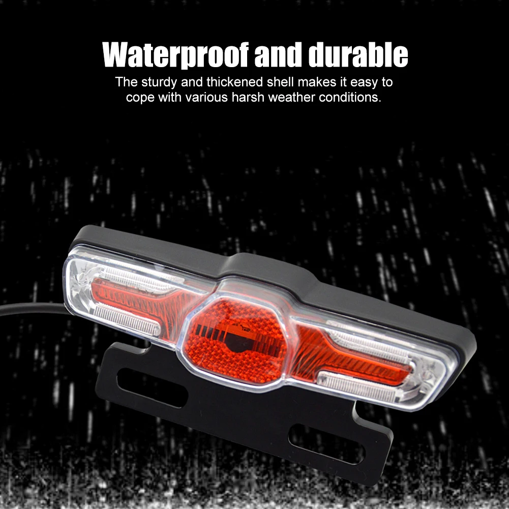 High-Brightness LED Turn Signal Tail Light for Electric Bicycles - Energy Efficient & Easy Install