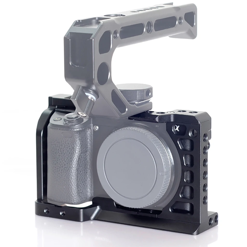 Für Sony A6000 A6300 A6400 A6500 SLR Kamera Käfig Rig Film, Der Stabilisator Schutz Rahmen 1/4 3/8 Loch Kalten Schuh Licht Halter – Detail 5
