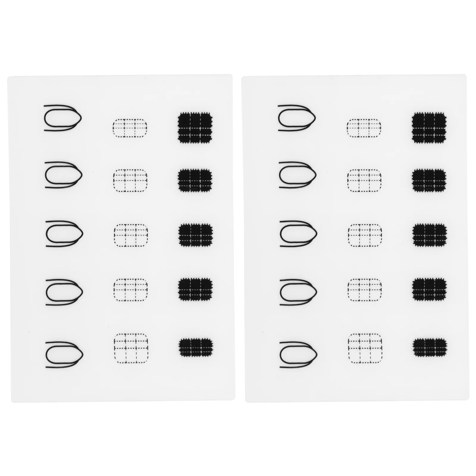 Nail Coloring Pad 2 Pcs Reusable Manicure Mat DIY Mats Cushions Tools Clear Polish Practice Plate Silicone Salon Supply nail art table mat,nail art tool