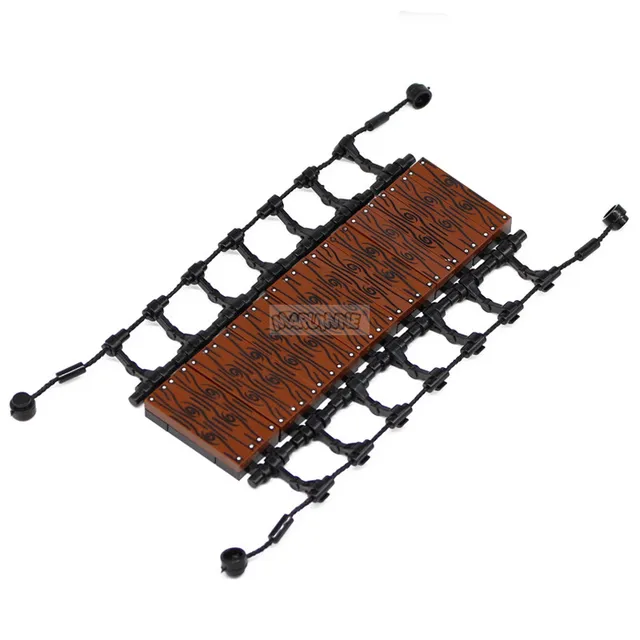 Marumine MOC Blocks Construction Set Drawbridge Mountain Building Bricks Bulk Parts Accessories Model Kit for 6+ Kids Boys Girls 2