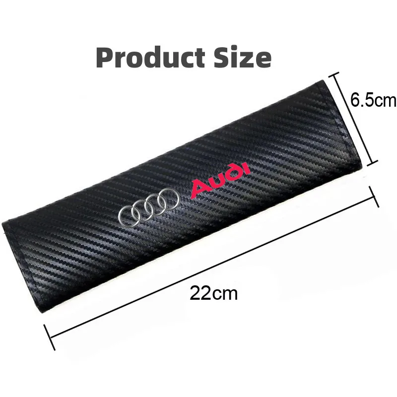 2Pcs 탄소 섬유 안전 벨트 커버 어깨 패드 아우디 Sline RS4 S3 RS5 RS7 S4 S6 A1 A3 A4 A5 A6 A7 A8 Q3 Q5 Q7 Q8